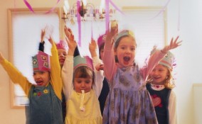 Children at Birthday Party