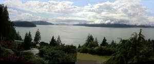 View from Serenity Cabin at Howe Sound, British Columbia