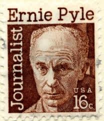 Ernie Pyle on postage stamp