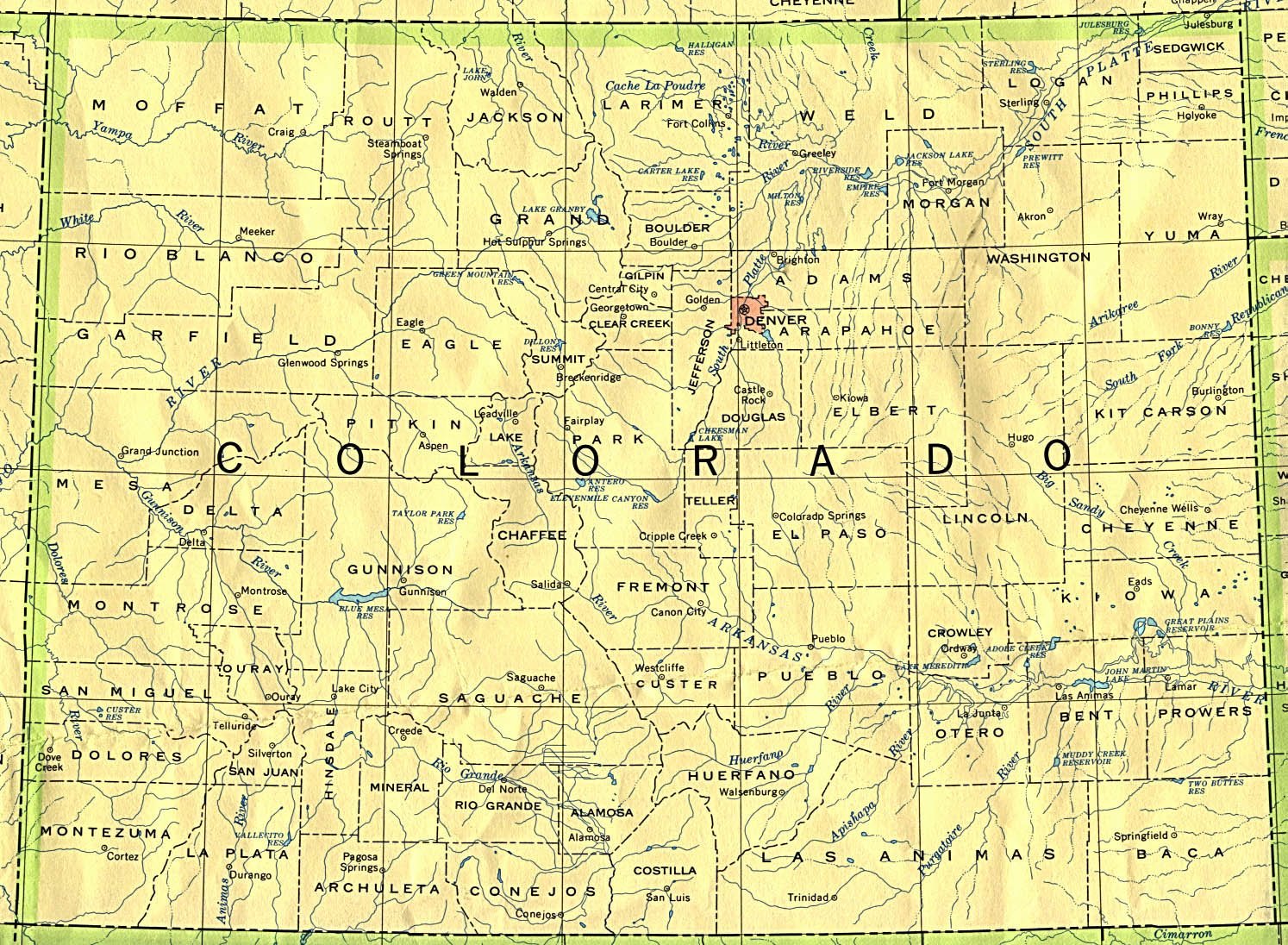Colorado map