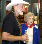 Mattie Dellinger with Willie Nelson