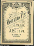 'The Washington Post March' score, John Philip Sousa, 1889.