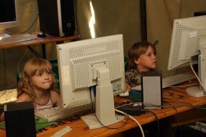 Internet cafe, Ukrainian Scout Jamboree 2009
