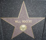 Will Rogers' star on the Hollywood Walk of Fame